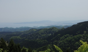 石動山への上り途中